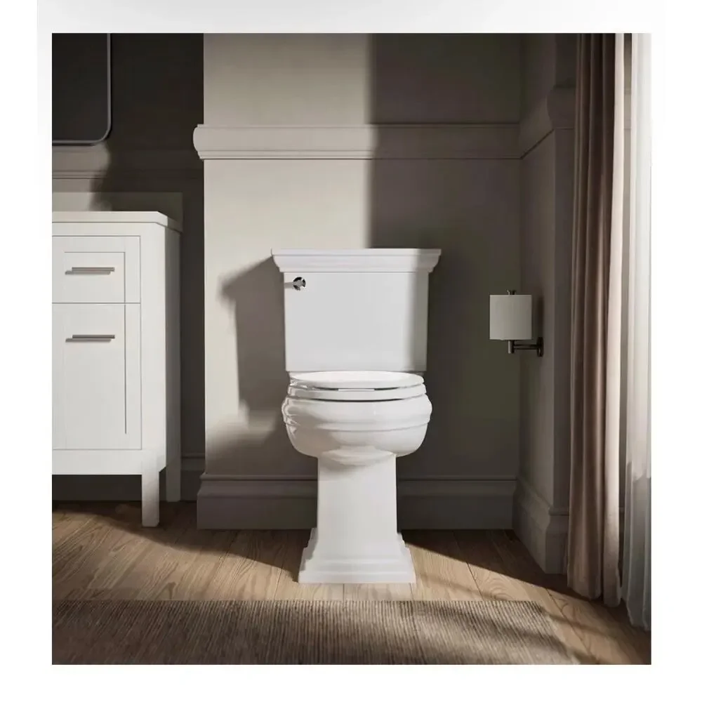 New KOHLER Stonewood Quiet-Close, Elongated Toilet Seat Soft Close, K-20466-0